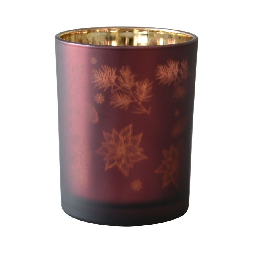 Holmen JULESTJERNE Julelysholder H12.5 cm i Rød