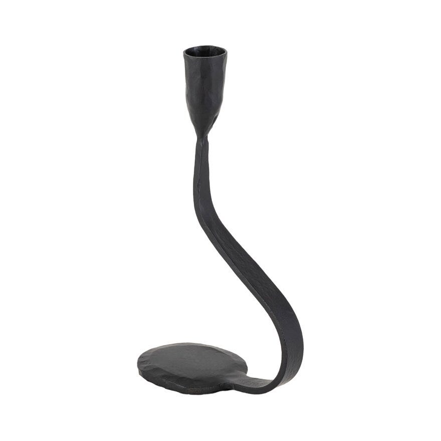 Holmen KAIDA Lysestake H22 cm i Svart