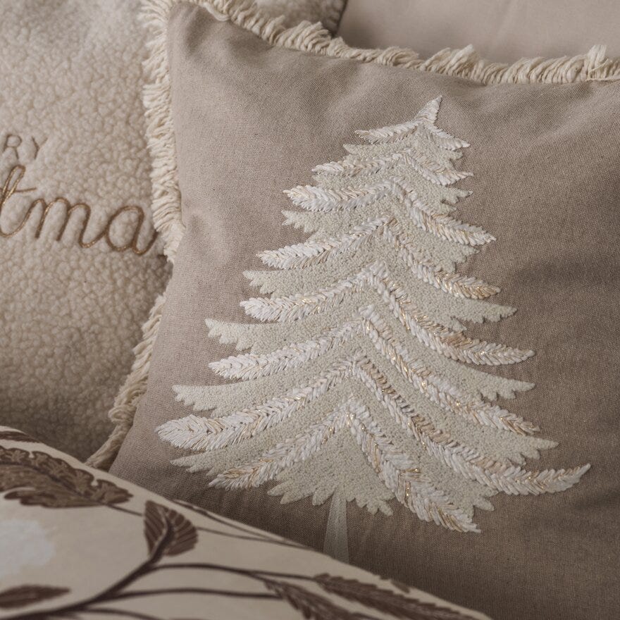 Holmen LIND Pynteputetrekk 50x50 cm i Beige/natur