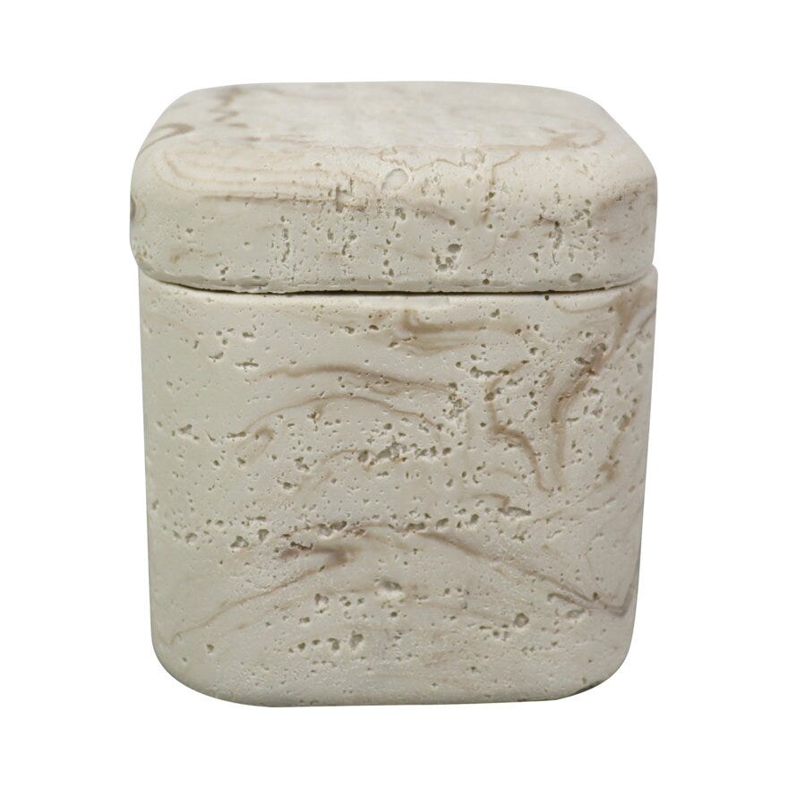 Holmen LINUS Boks 9x9 cm i Beige/natur