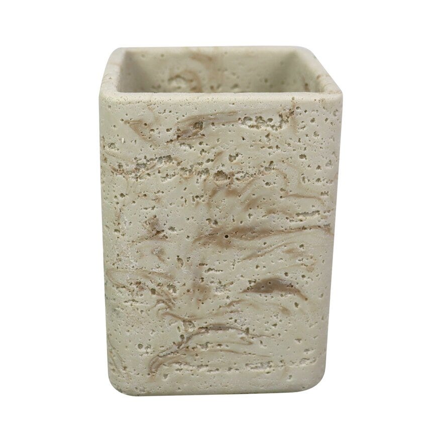 Holmen LINUS Tannbørsteholder 7.5x7.5 cm i Beige/natur