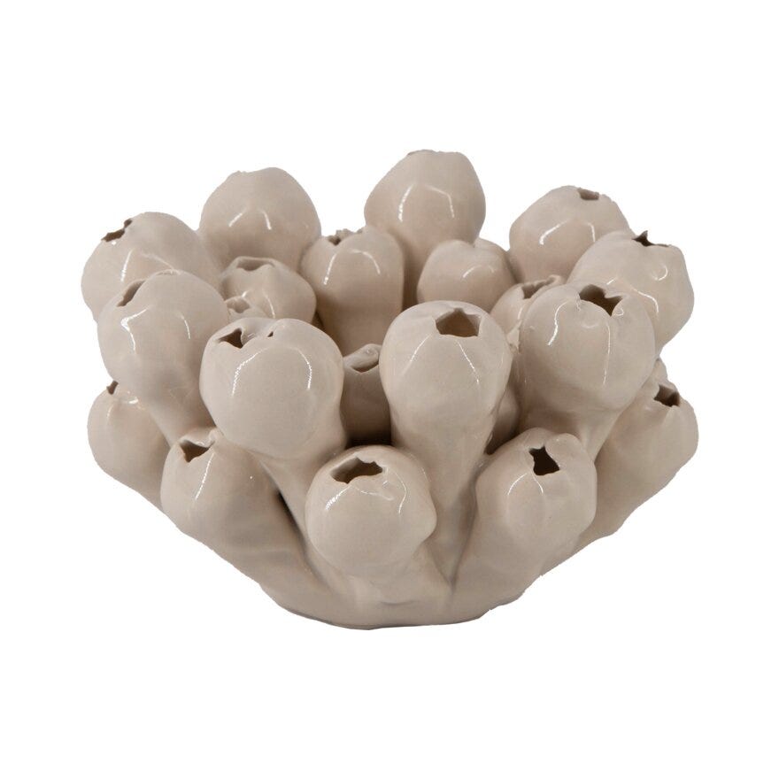Holmen MARANO Telysholder H5.2 cm i Hvit