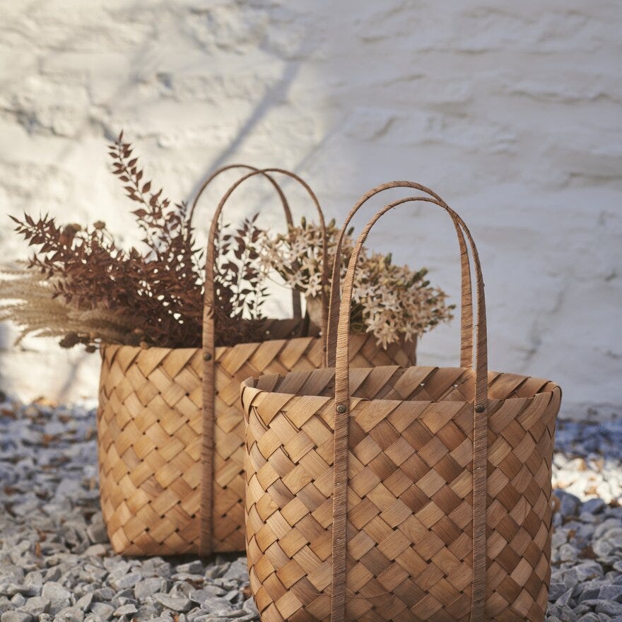 Holmen MARGRETE Kurv 20x30 cm i Beige/natur