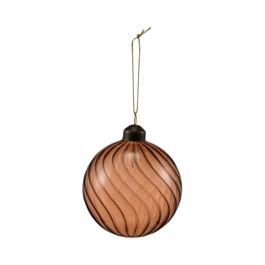 Holmen MILLIE Julekule Ø8 cm i Brun