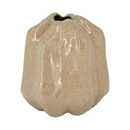 Holmen NINO Vase H16.5 cm i Beige/natur