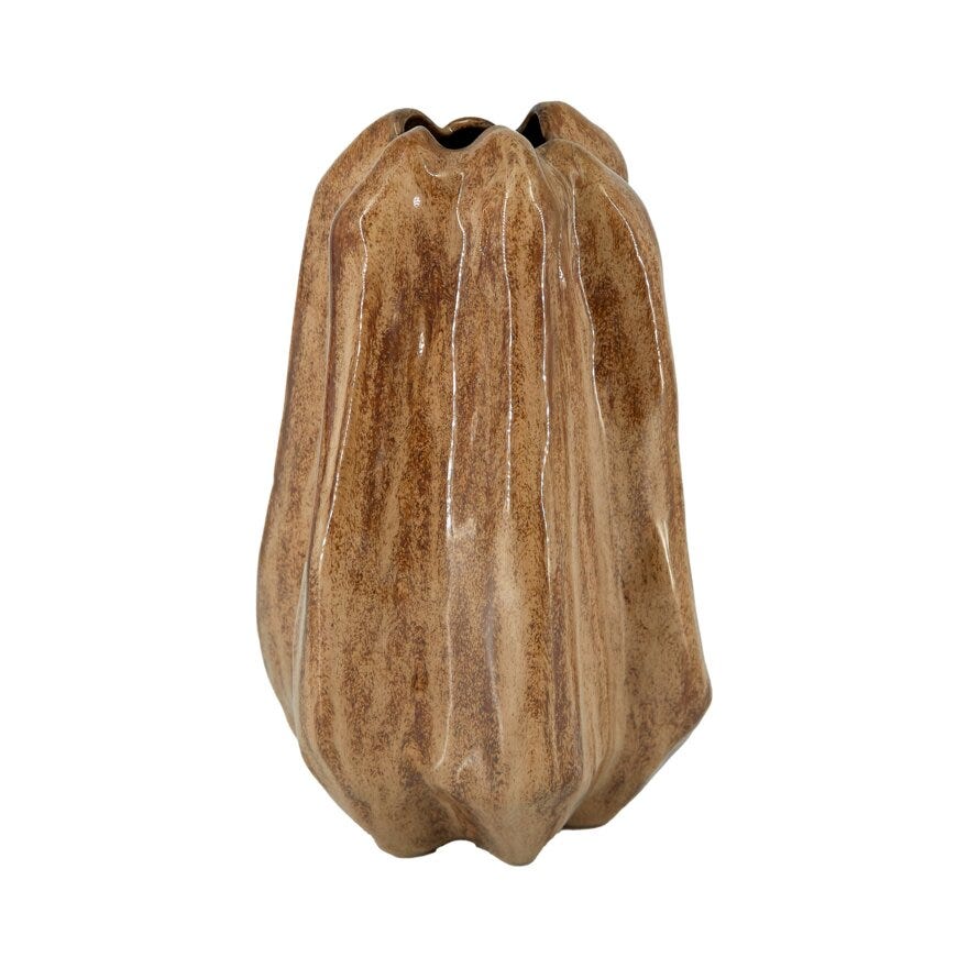 Holmen NINO Vase H25.5 cm i Brun