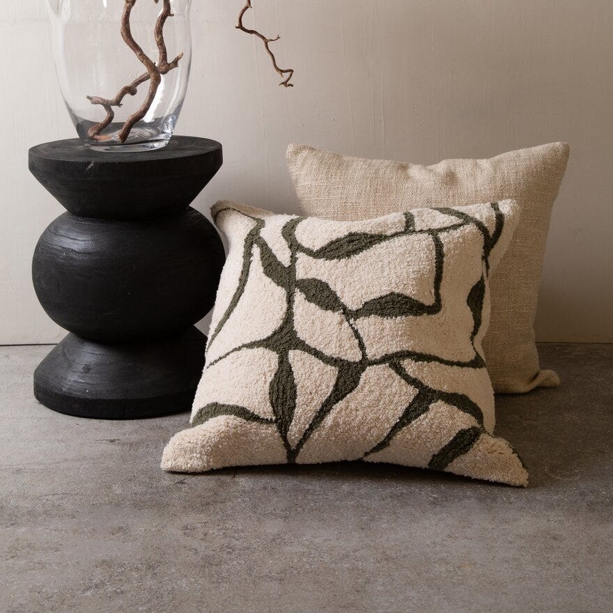 Holmen ROMA Pynteputetrekk 48x48 cm i Beige/natur