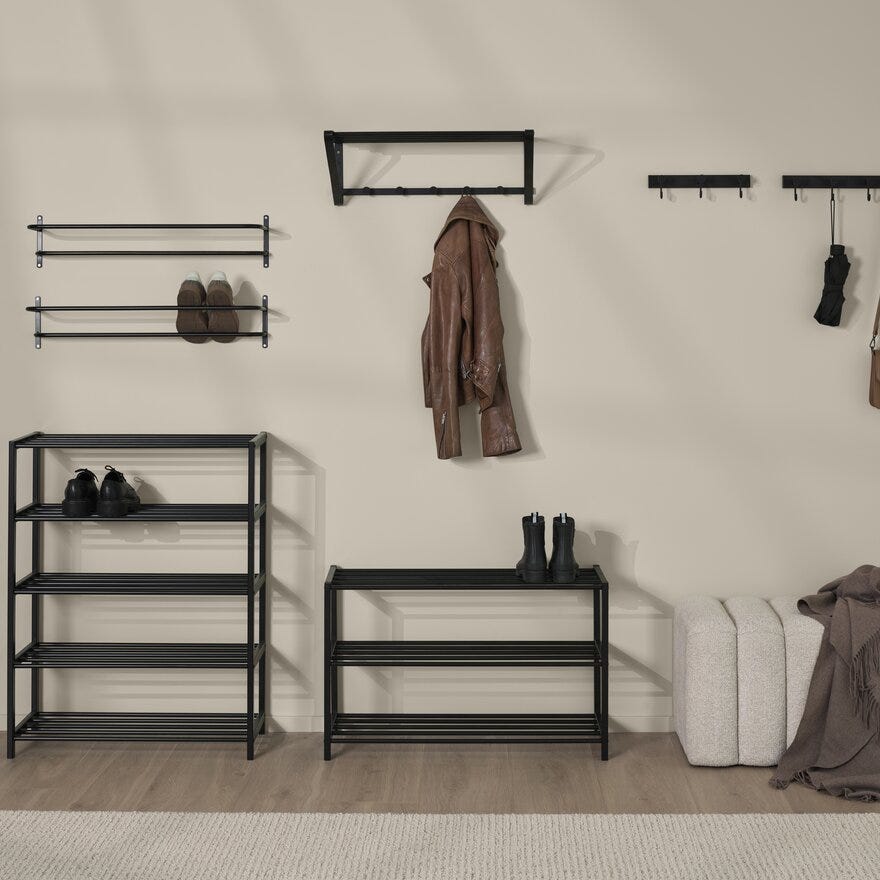 Holmen STORD Skohylle B90 cm i Svart