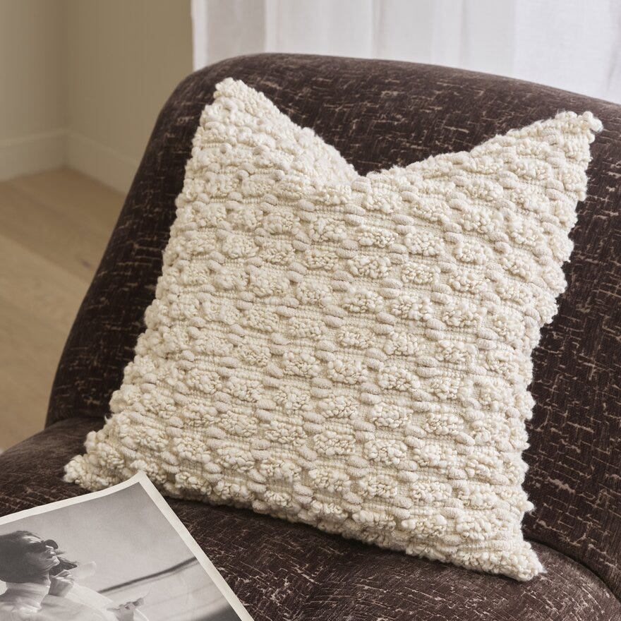 Holmen THEO Pynteputetrekk 50x50 cm i Beige/natur