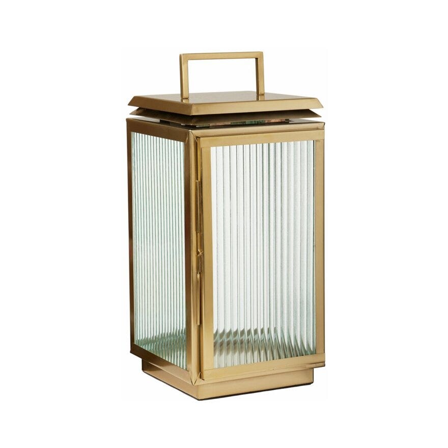 Holmen WESTSIDE Lykt H43 cm i Gull