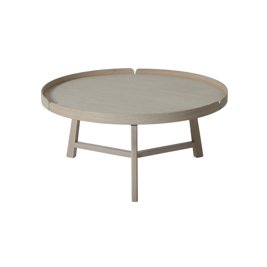 TRIESTE Sofabord Ø90 cm i Beige/natur