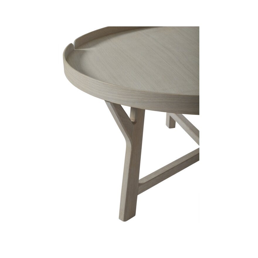TRIESTE Sofabord Ø90 cm i Beige/natur
