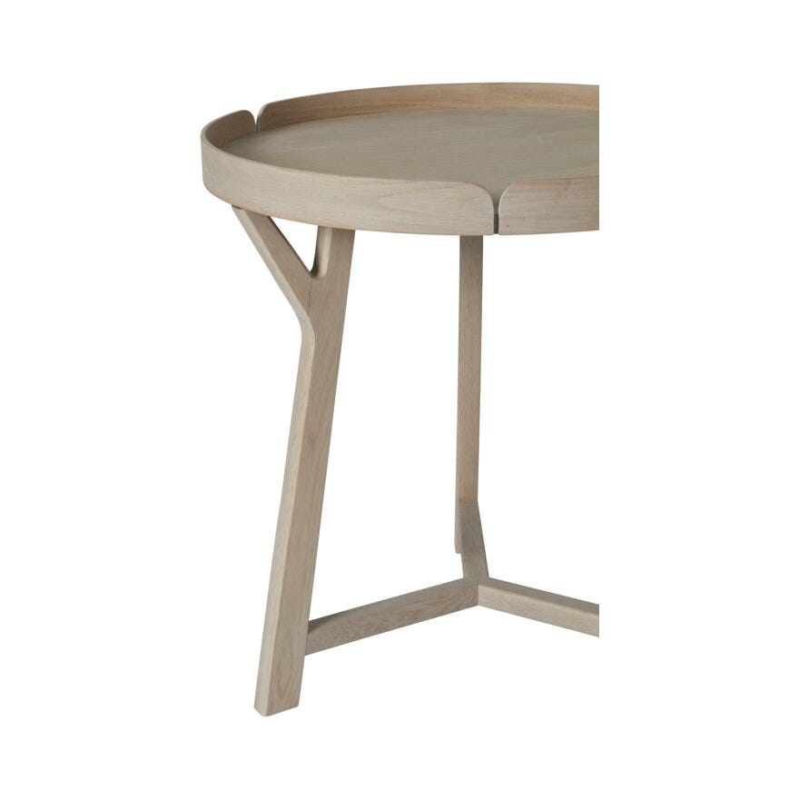 TRIESTE Sidebord Ø60 cm i Beige/natur