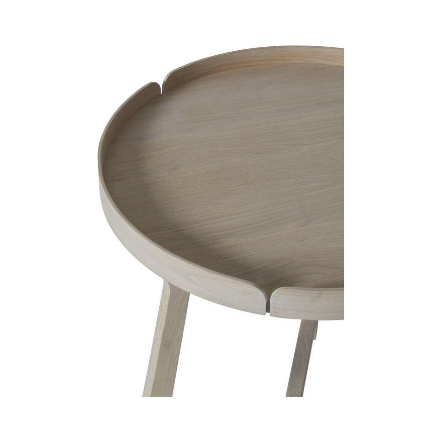 TRIESTE Sidebord Ø60 cm i Beige/natur