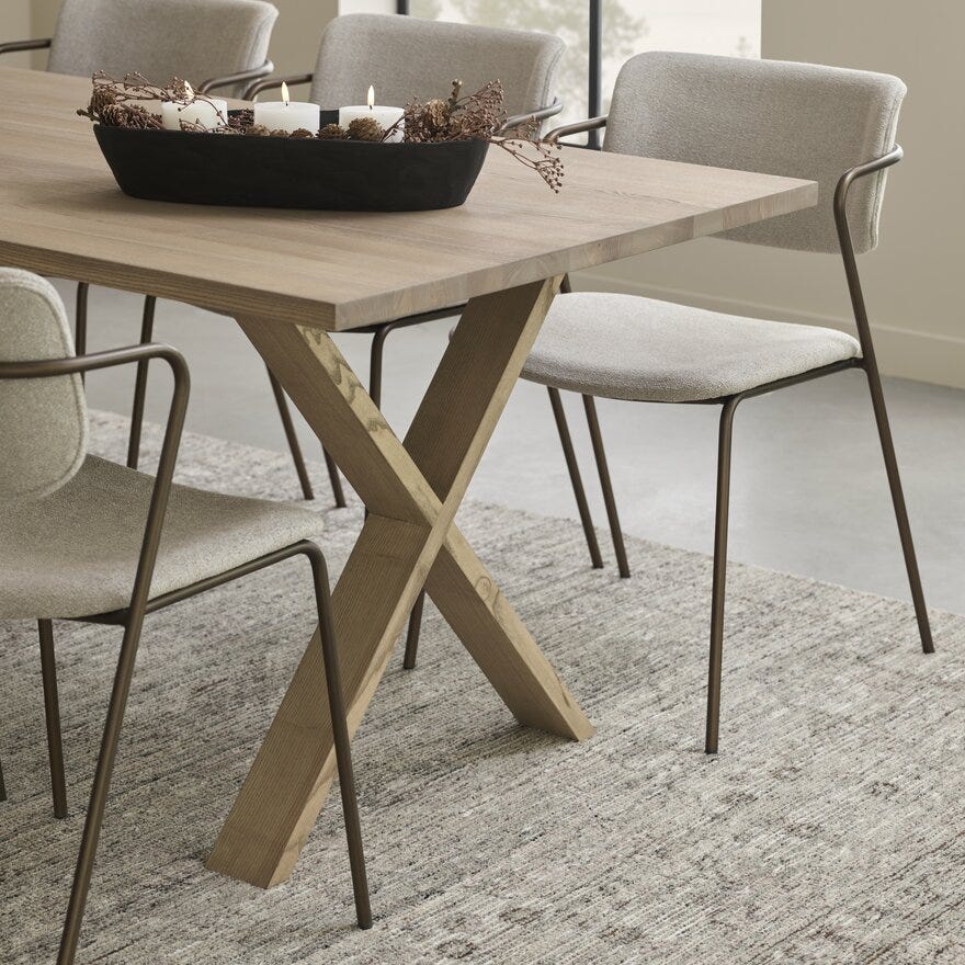 Kristensen & Kristensen ELEMENTS Spisebord 90x180 cm i Brun