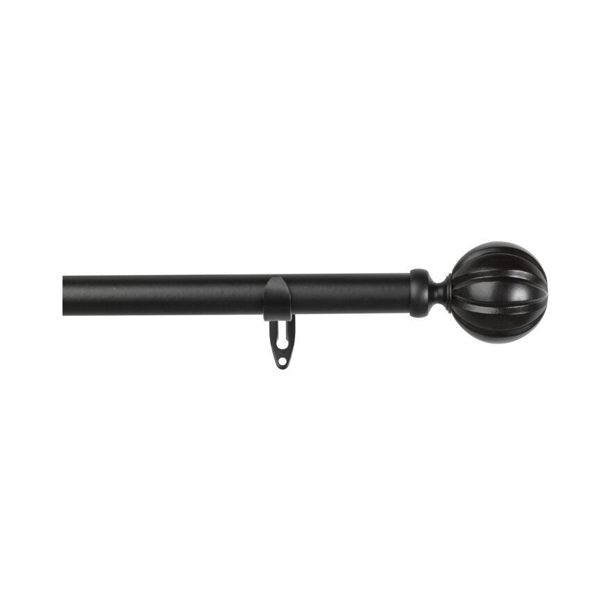 Kirsch CHARM Gardinoppheng 120-210 cm i Svart
