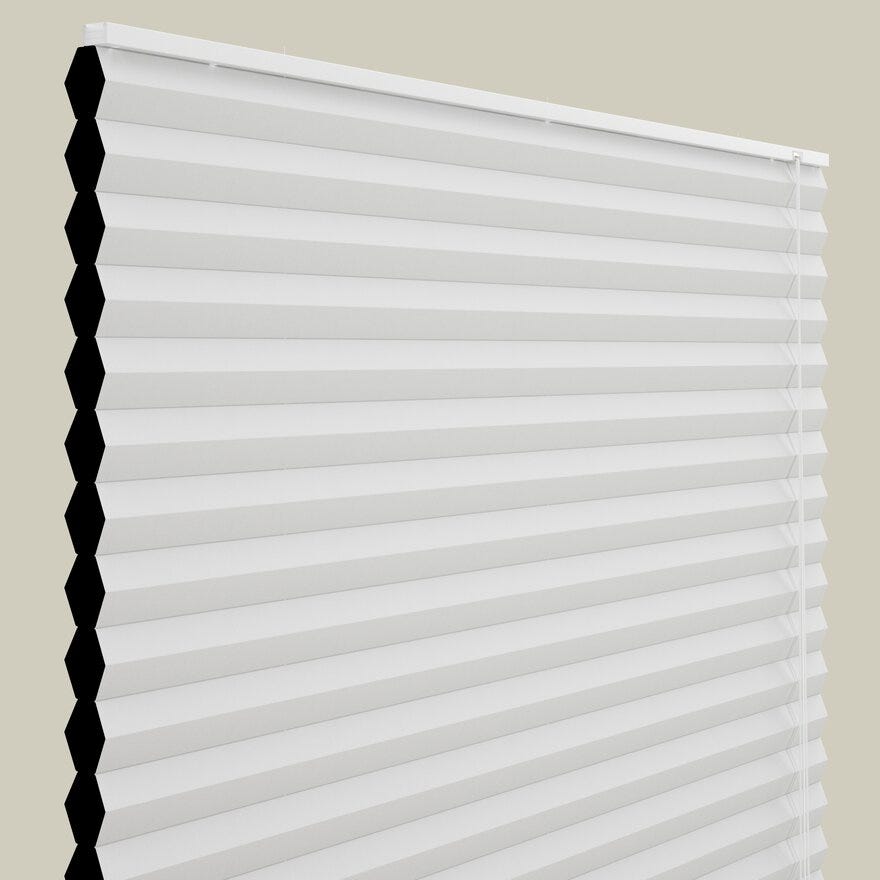 Debel DUBAI Plissegardin 110x130 cm i Hvit