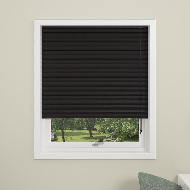 Debel DUBAI Plissegardin 110x130 cm i Svart