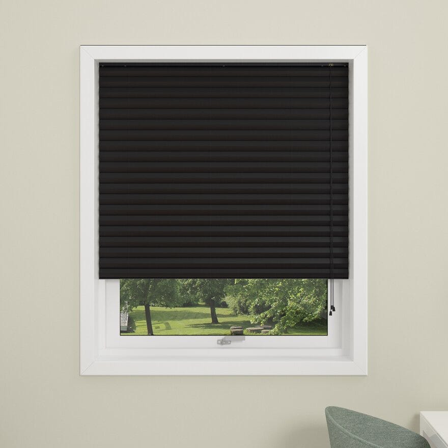 Debel DUBAI Plissegardin 60x130 cm i Svart