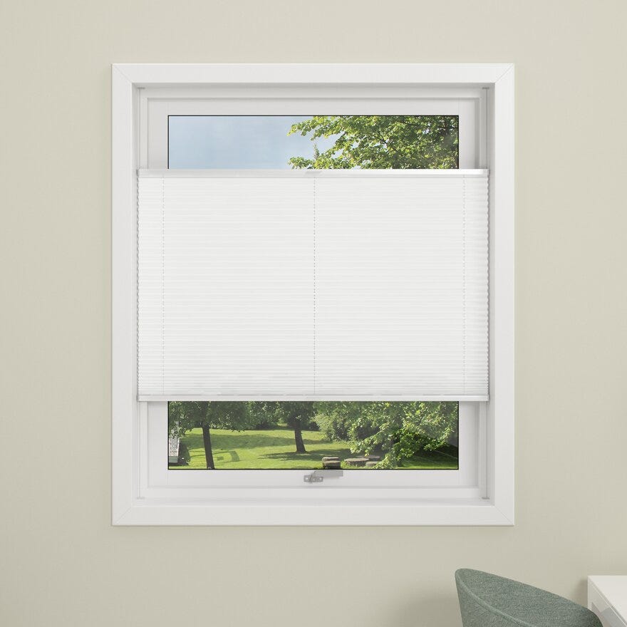 Debel FLEX Plissegardin 100x130 cm i Hvit