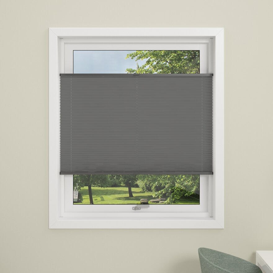 Debel FLEX Plissegardin 60x130 cm i Grå