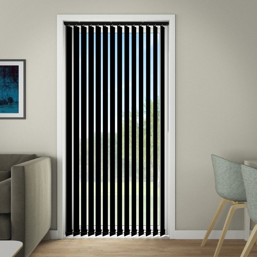 Debel LINE Lamellsett 190x250 cm i Svart
