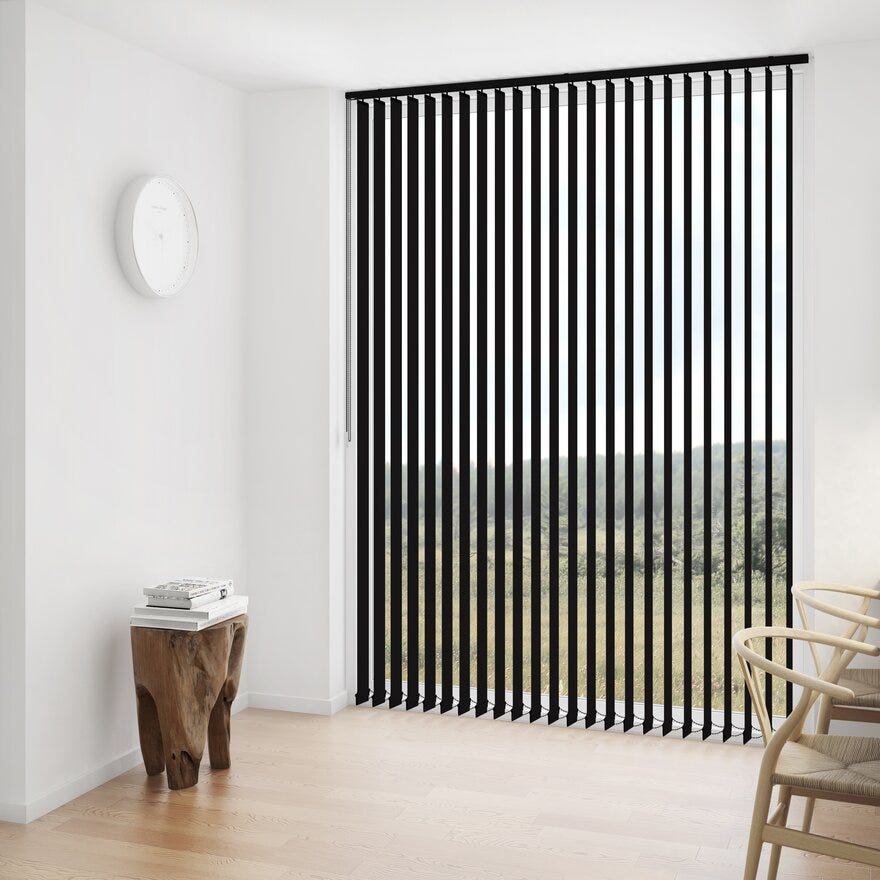 Debel LINE Lamellsett 190x250 cm i Svart