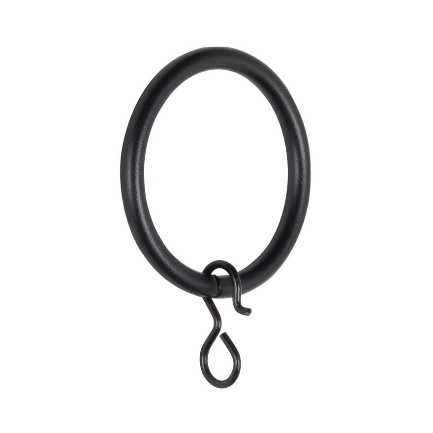 Kirsch RING Gardinoppheng Ø19 cm i Svart