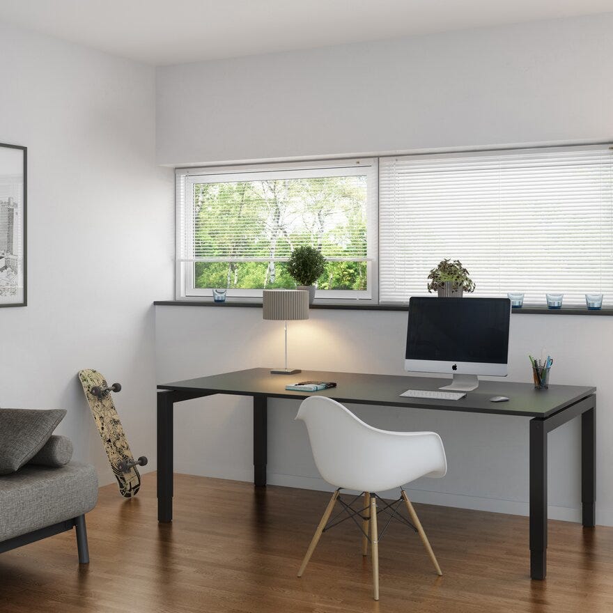 Debel TWIST Alupersienne 90x220 cm i Hvit