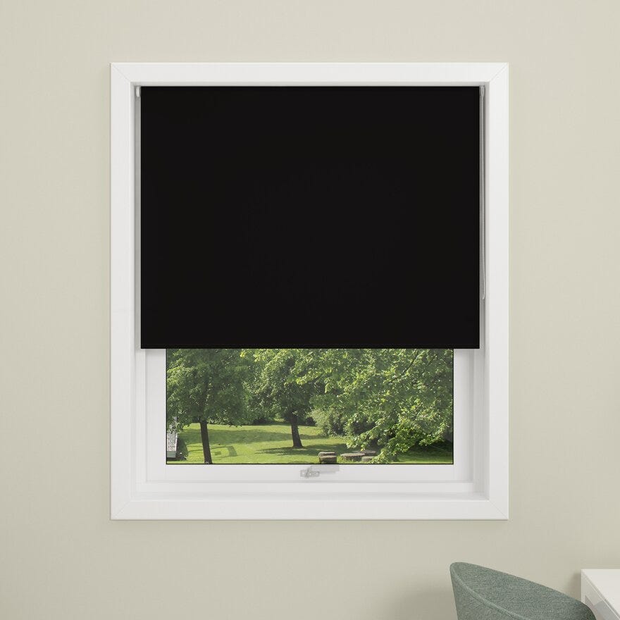 Debel UNI Rullegardin lystett 160x210 cm i Svart
