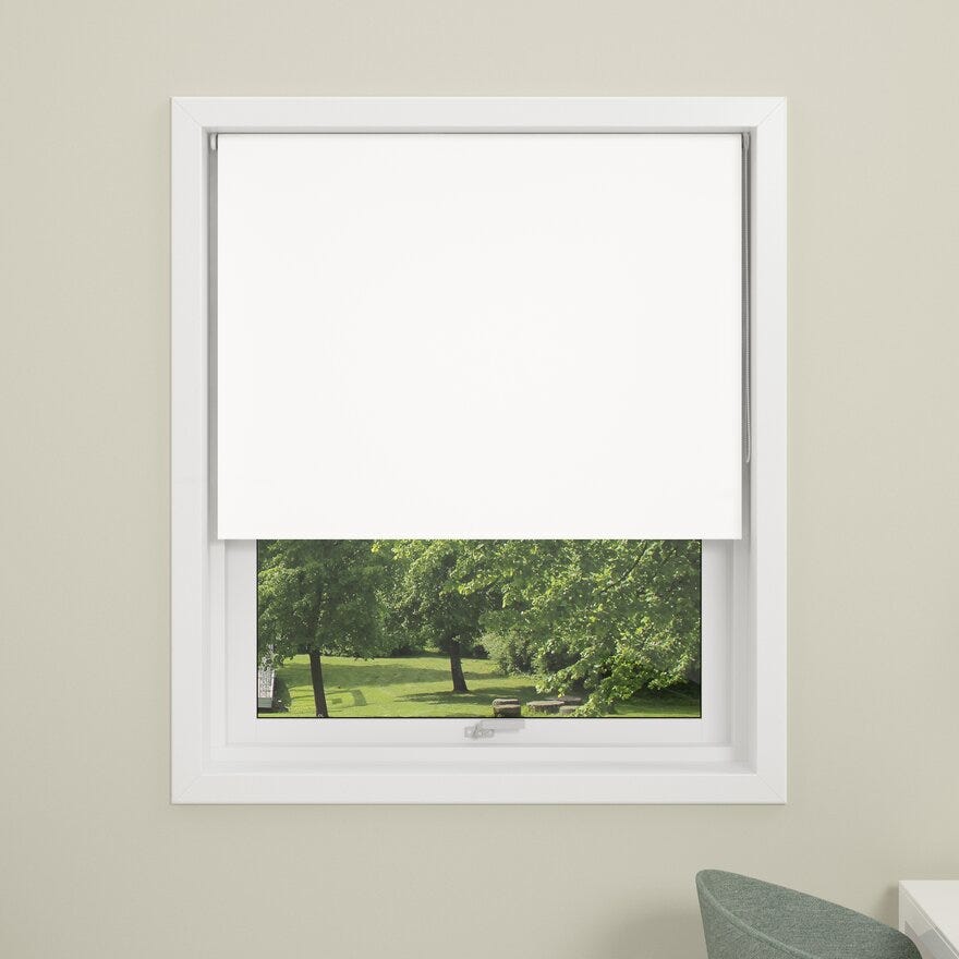Debel UNI Rullegardin lystett 160x210 cm i Hvit