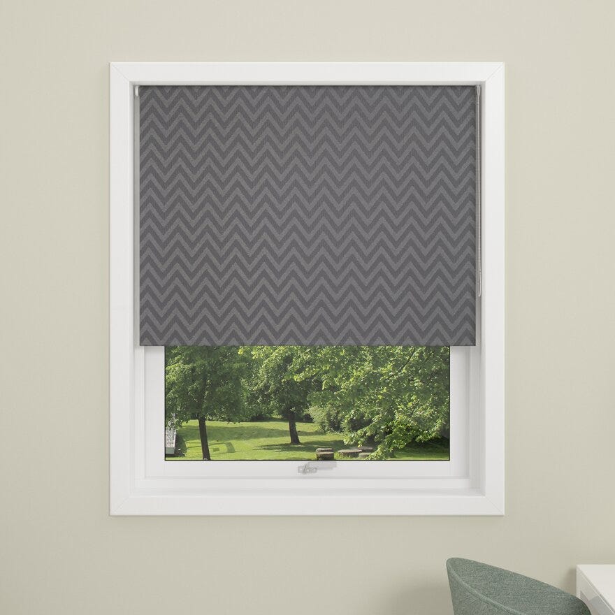 Debel ZIG ZAG Rullegardin 90x210 cm i Grå