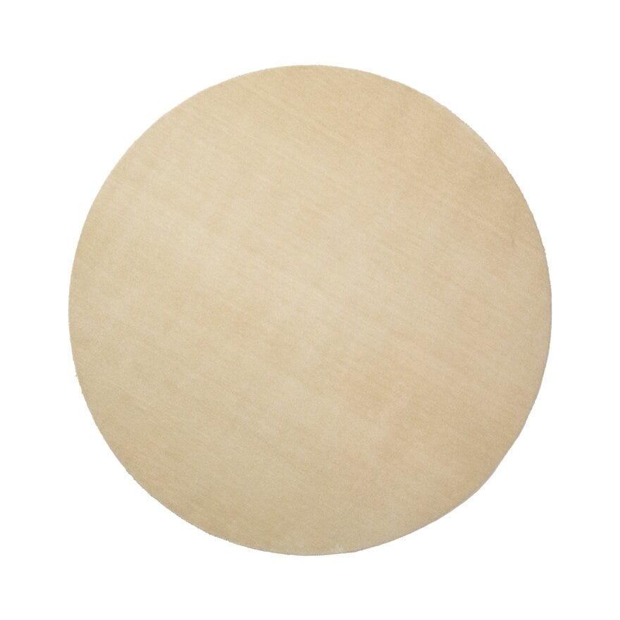 KARMA Rundt teppe Ø240 cm i Beige/natur