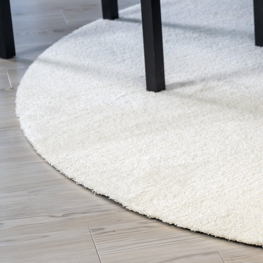KARMA Rundt teppe Ø240 cm i Hvit