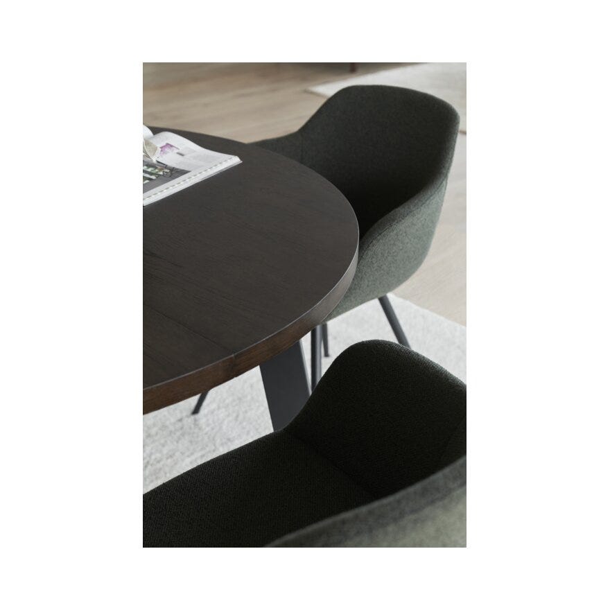 SCALO Rundt spisebord Ø120 cm i Brun