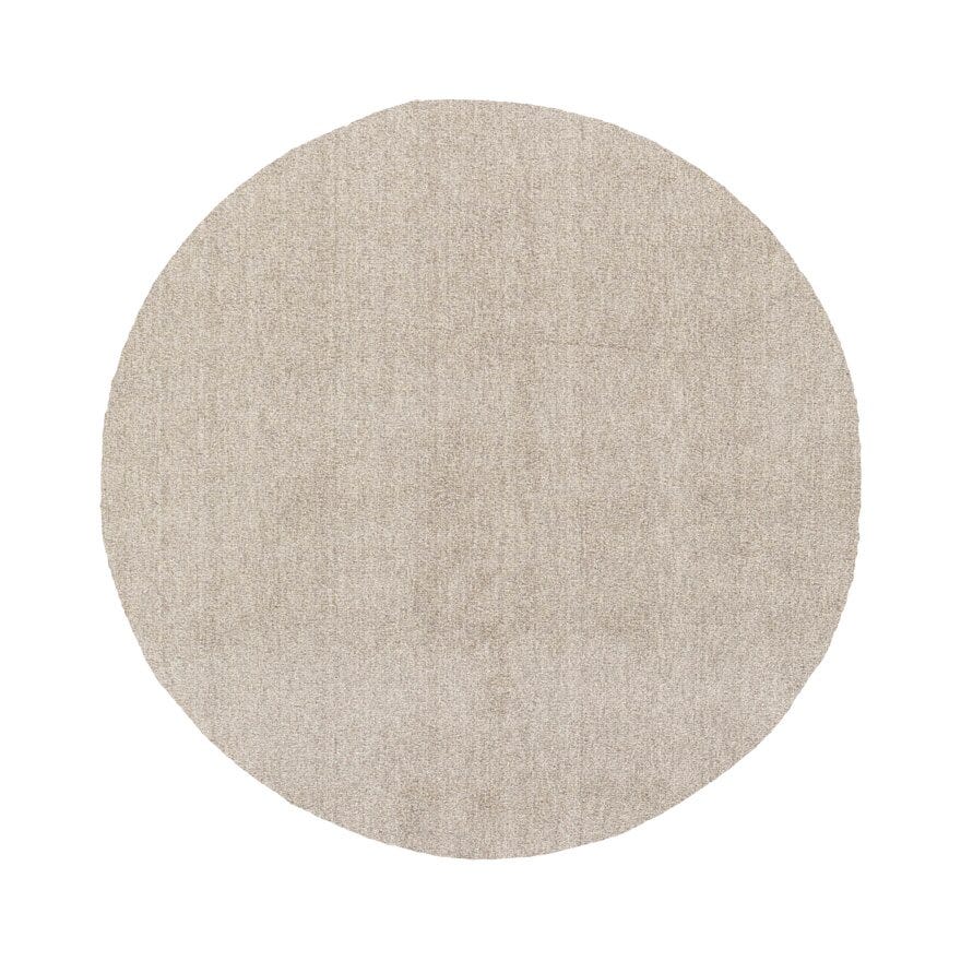 KARMA Rundt teppe Ø200 cm i Beige/natur