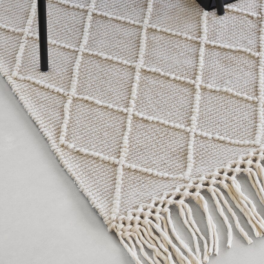 TANGER Teppe 200x290 cm i Beige/natur