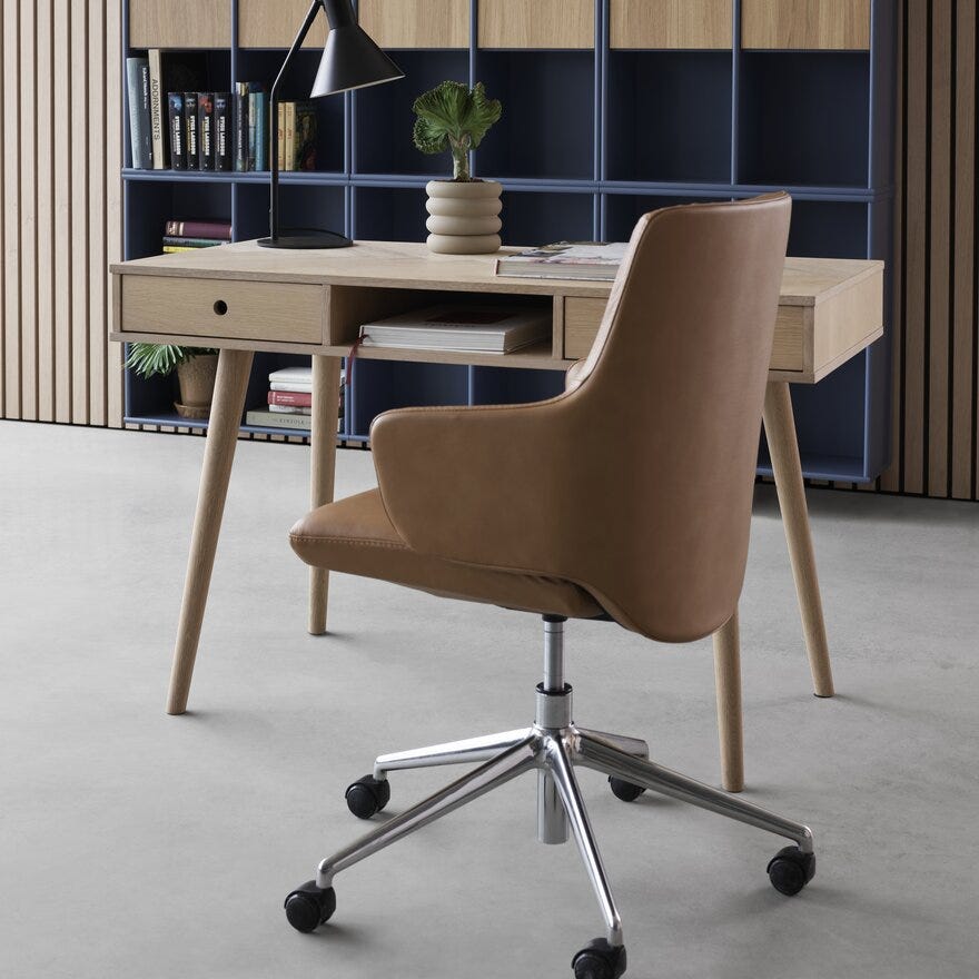 Stressless VANILLA (L) Kontorstol med armlene Lav i Brun