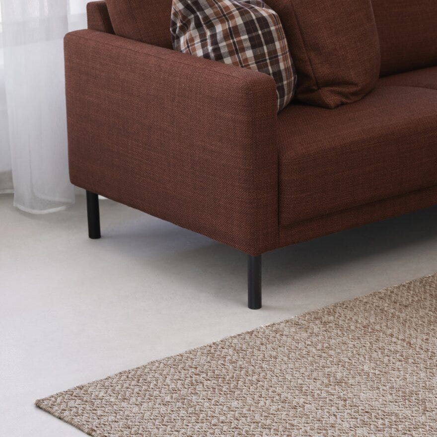 GIBSON Teppe 160x230 cm i Beige/natur