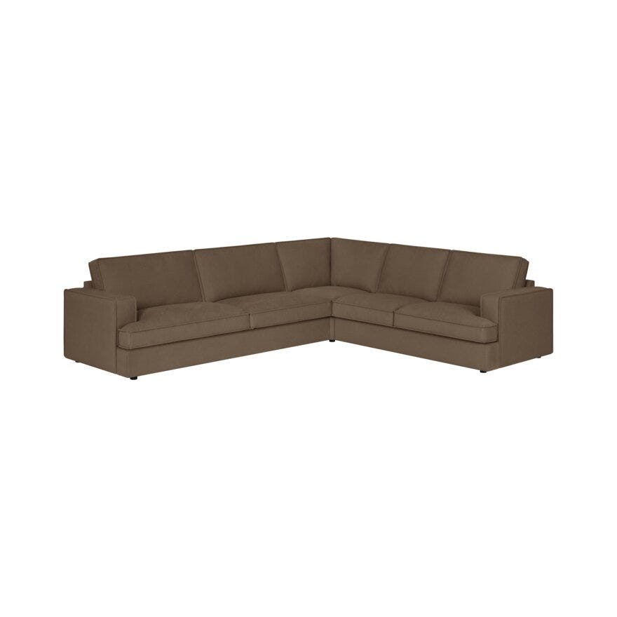 BROOKS Hjørnesofa i Brun