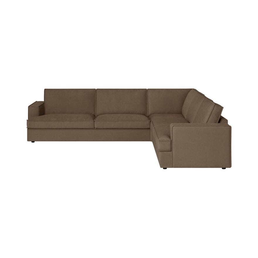 BROOKS Hjørnesofa i Brun