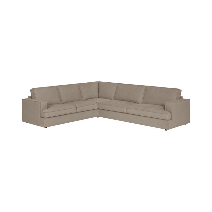 BROOKS Hjørnesofa i Beige/natur