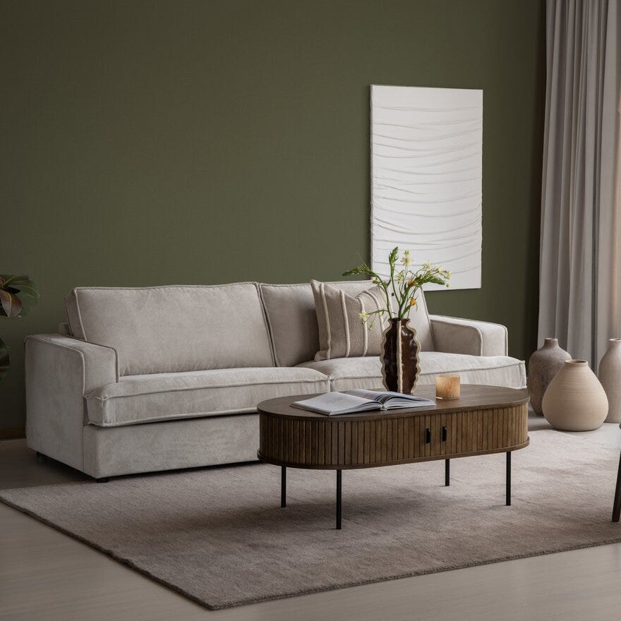 FJELL Loungestol i Beige/natur