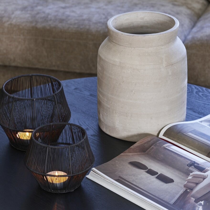 THERA Vase Ø23 cm i Hvit