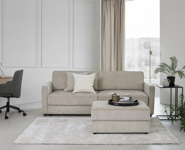 CHILL Sovesofa i Beige/natur