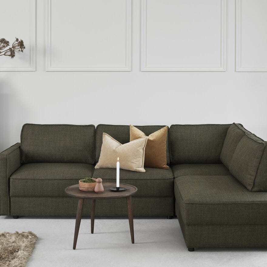 Kleppe TOWN Rundt sofabord Ø60 cm i Brun