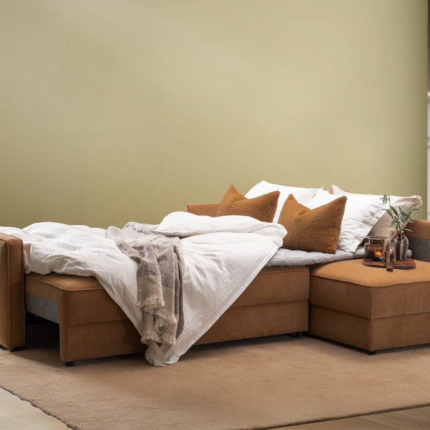 CHILL Sovesofa i Beige/natur