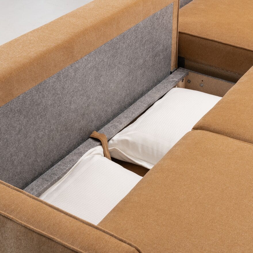 CHILL Sovesofa i Beige/natur