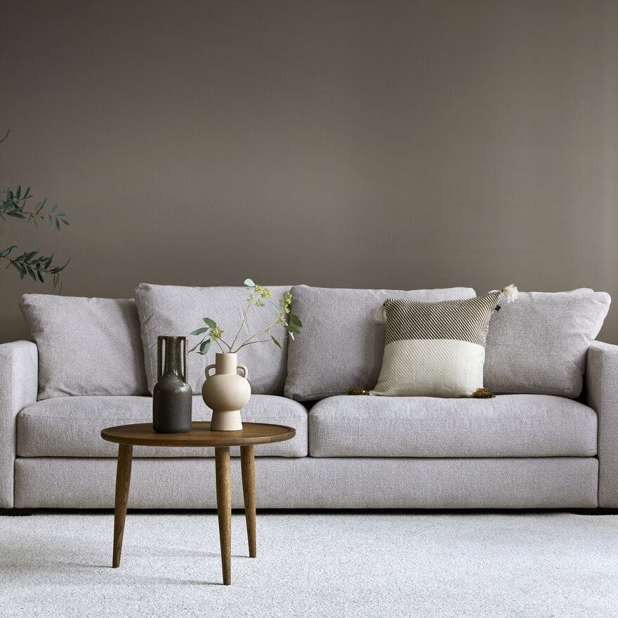 EBBA 3 seter XL i Beige/natur