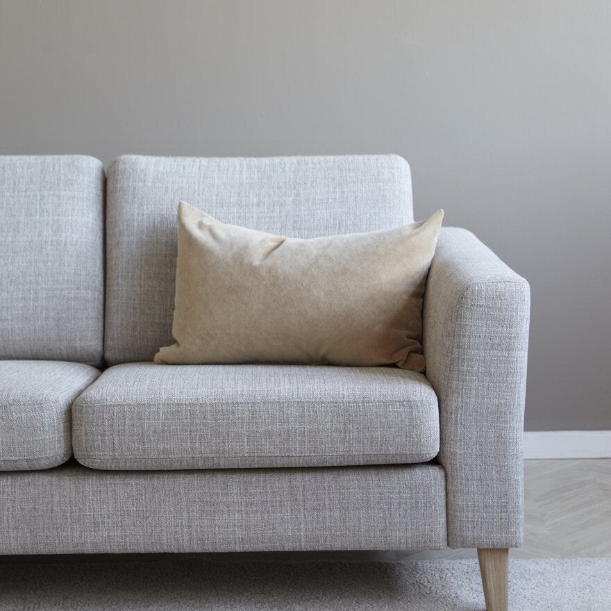 ETON Hjørnesofa med recliner i Beige/natur